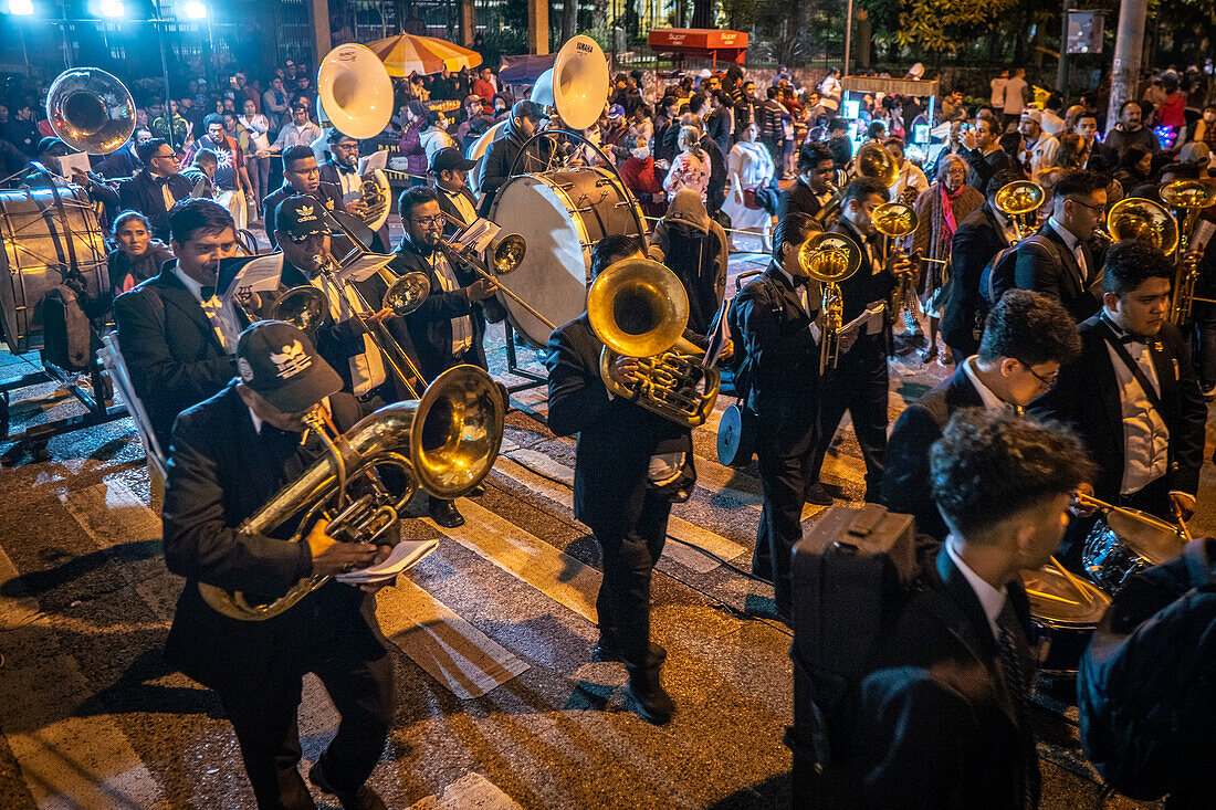 Dia de la Virgen de Guadalupe (Our Lady of Guadalupe) festival and parade in Guatemala City.