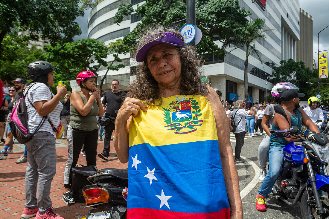 Second day of protest in Venezuela, after the supposed electoral fraud, carried out by the government of Nicolas Maduro