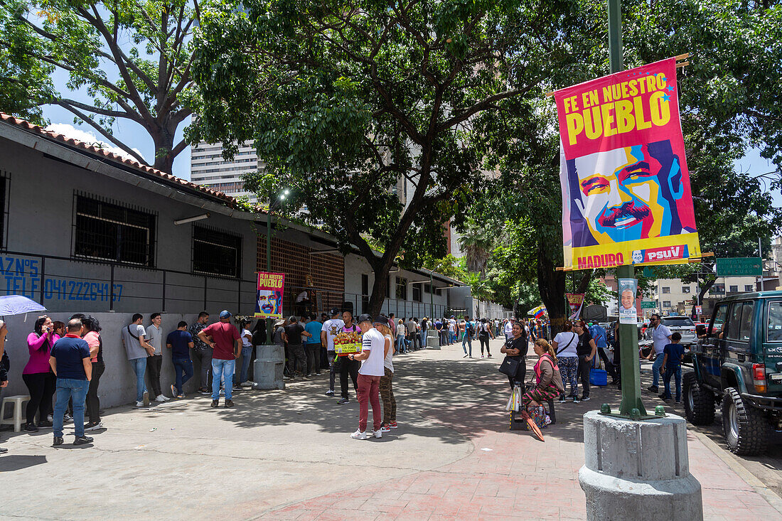 Presidential election day in Venezuela, where the current president Nicolas Maduro and opposition candidate Edmundo Gonzalez Urrutia