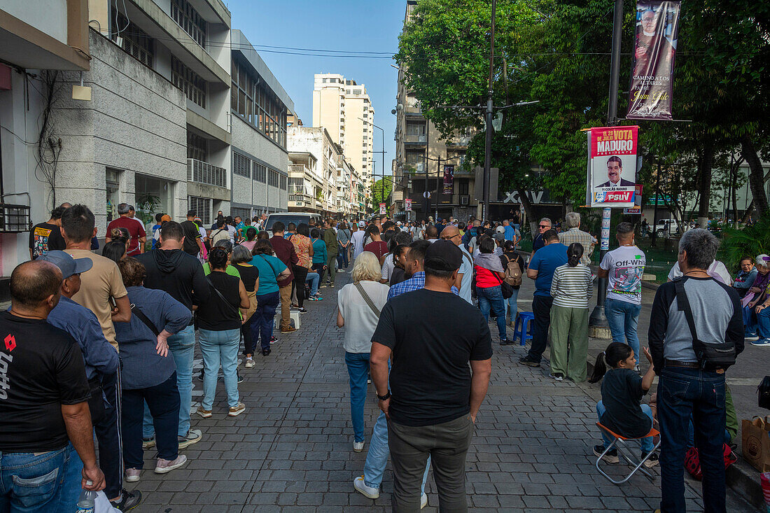 Presidential election day in Venezuela, where the current president Nicolas Maduro and opposition candidate Edmundo Gonzalez Urrutia