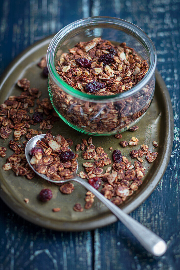 Homemade chocolate granola