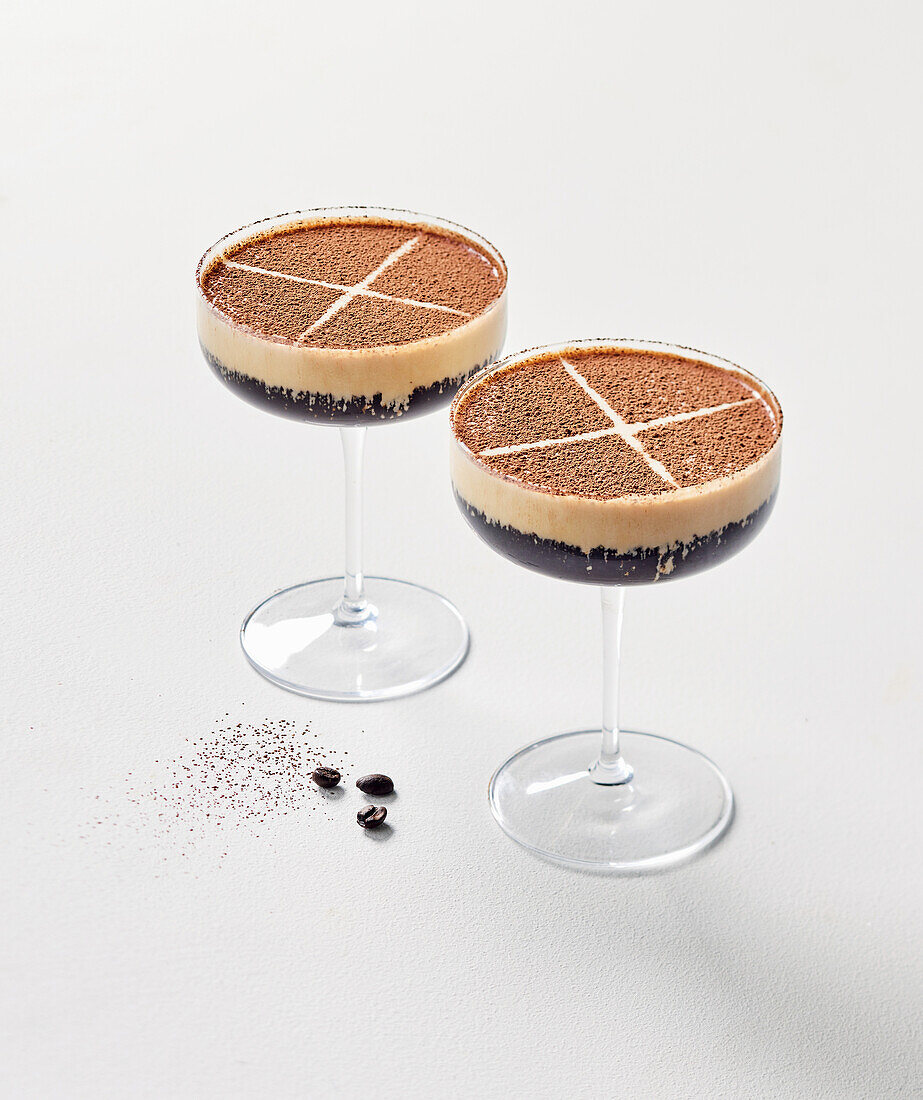 Hot cross bun espresso martini cocktail