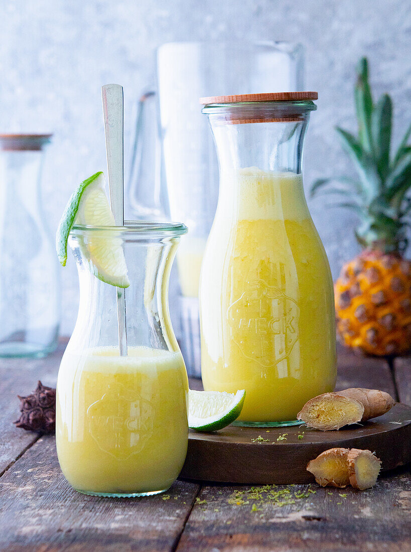 Ananas-Ingwer-Smoothie