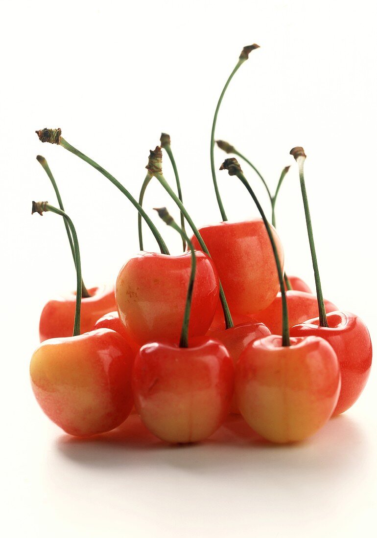 A Pile of White Cherries