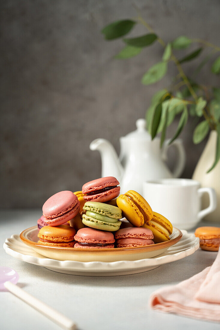 Bunte Macarons