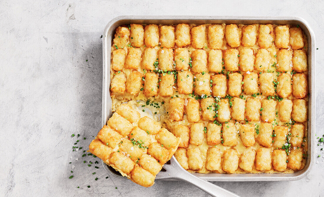 French onion and potato casserole