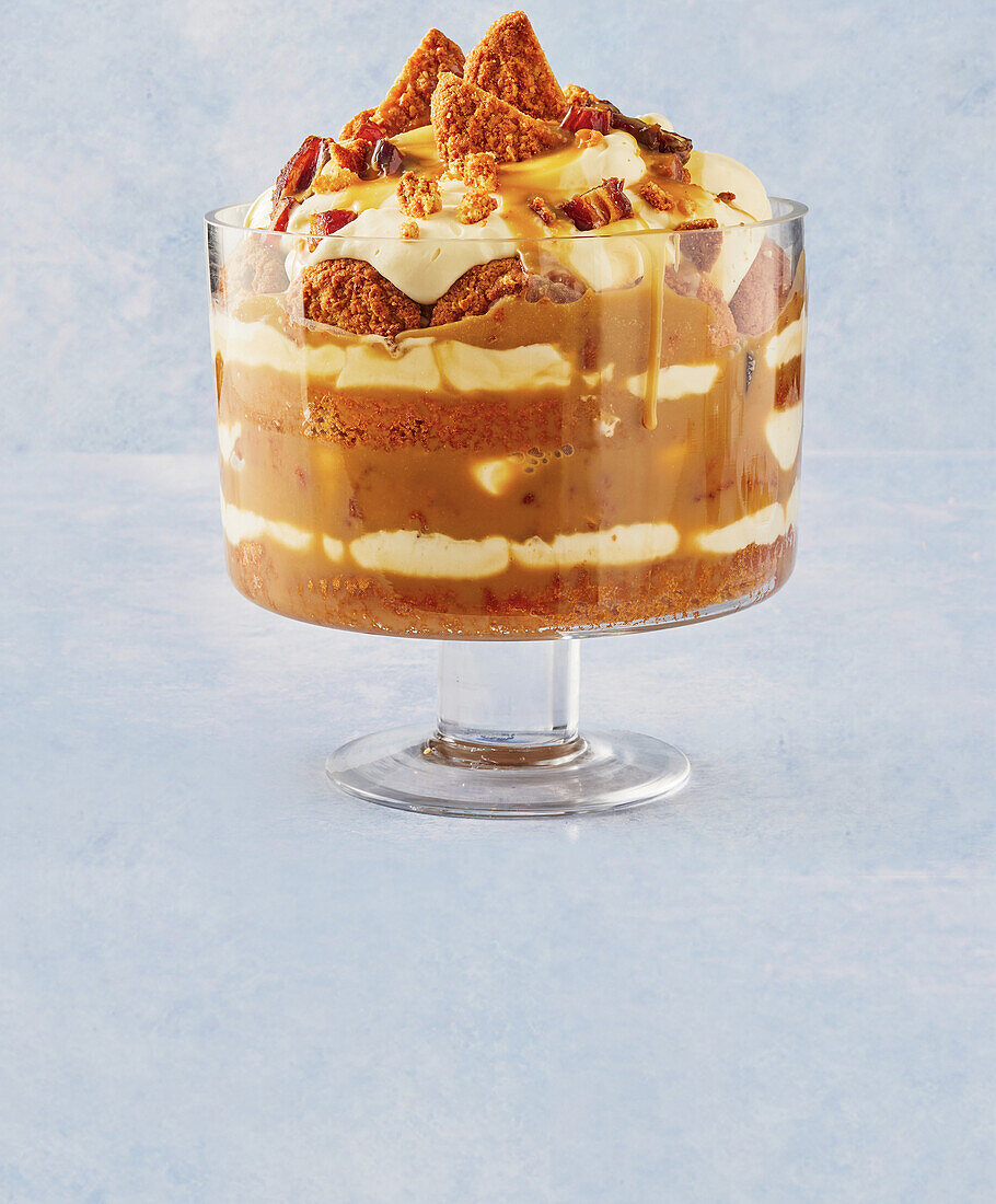 Sticky Dattelcreme-Trifle