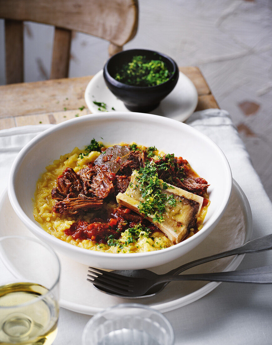 Braised veal à la ossobuco