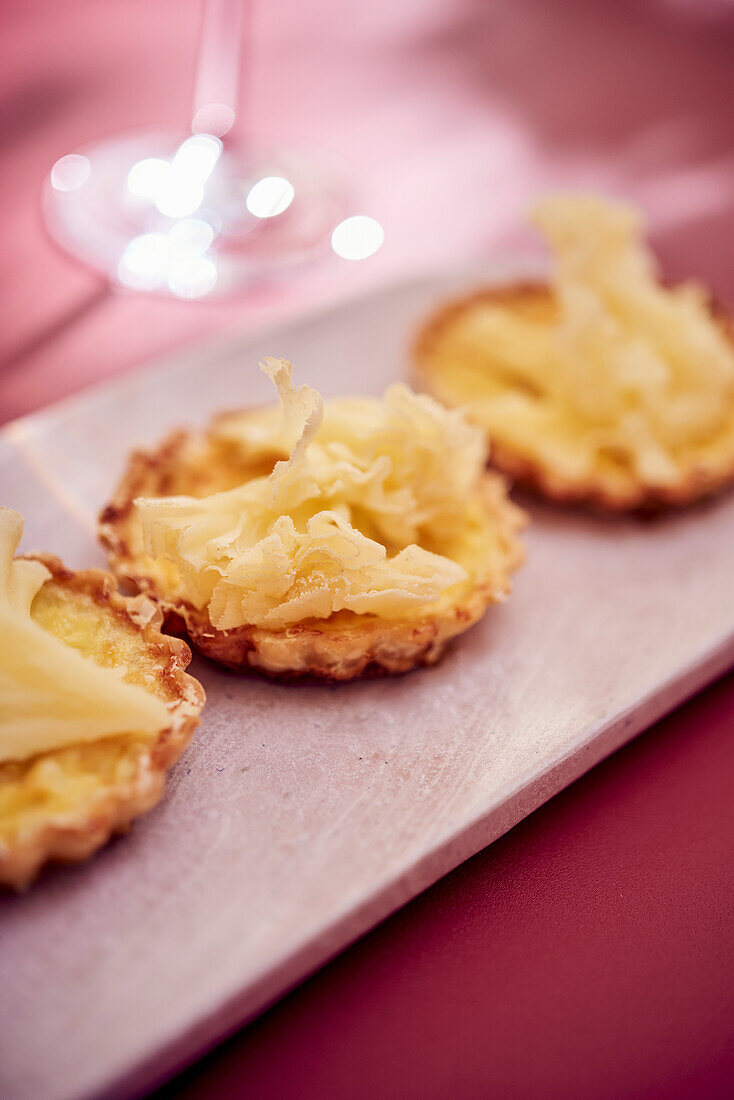 Tartelette mit Tête de Moine