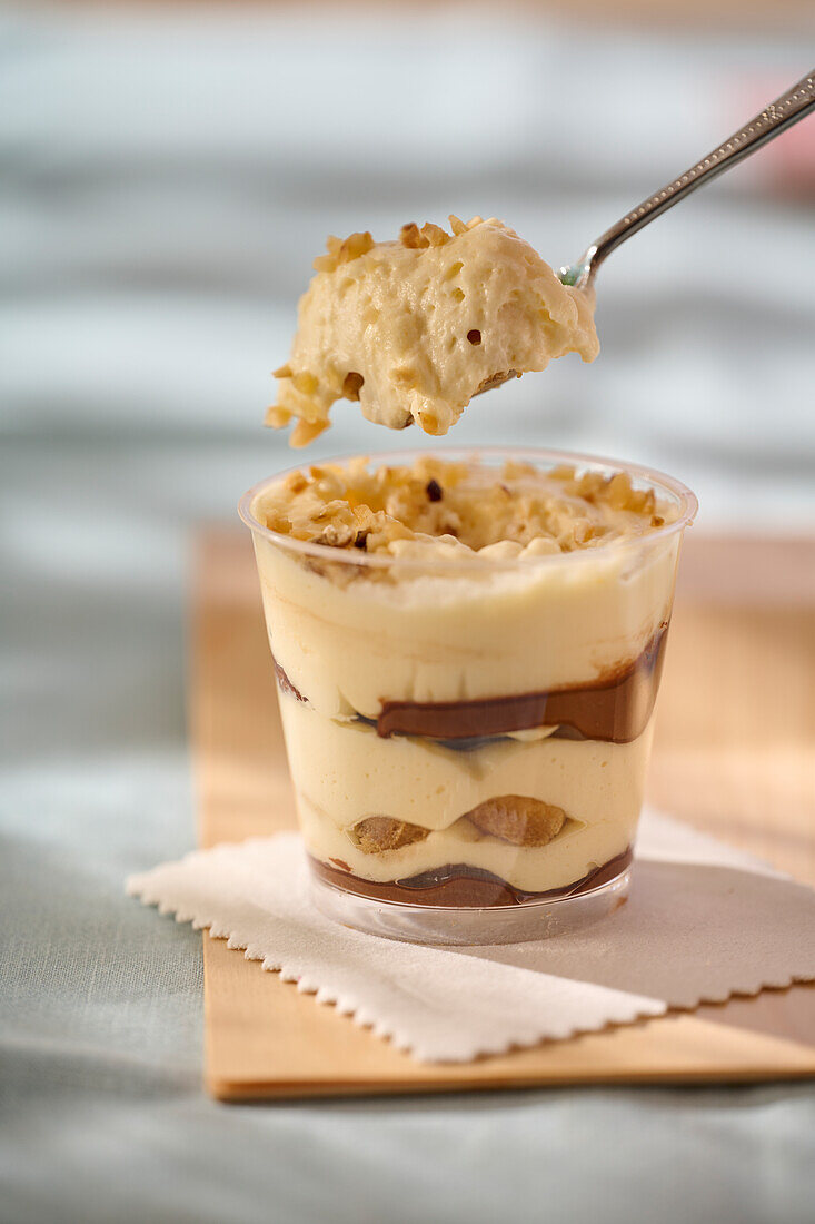 Tiramisu in a glass