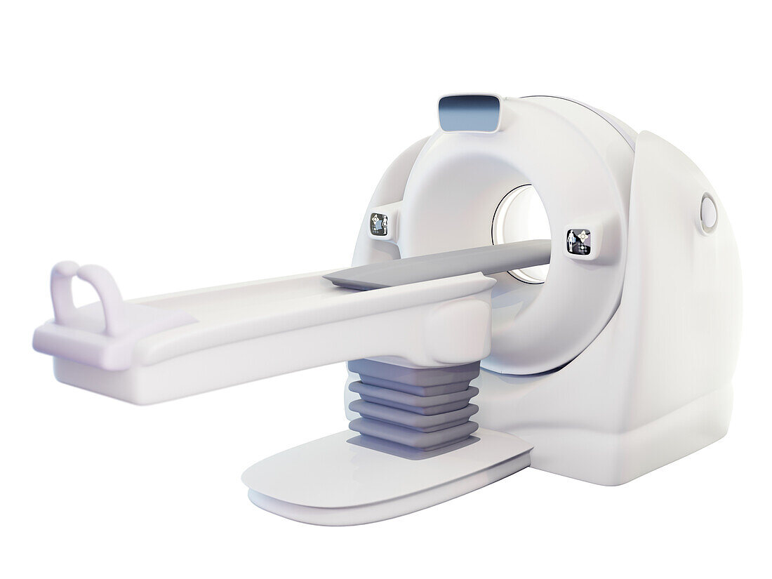 CT scanner, illustration