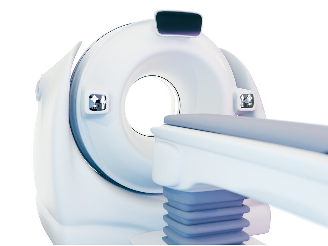 CT scanner, illustration