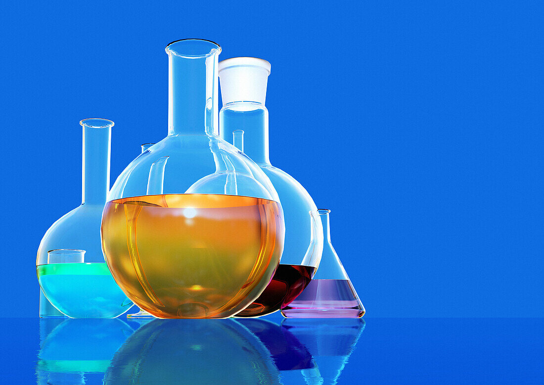 Chemistry equipment, illustration