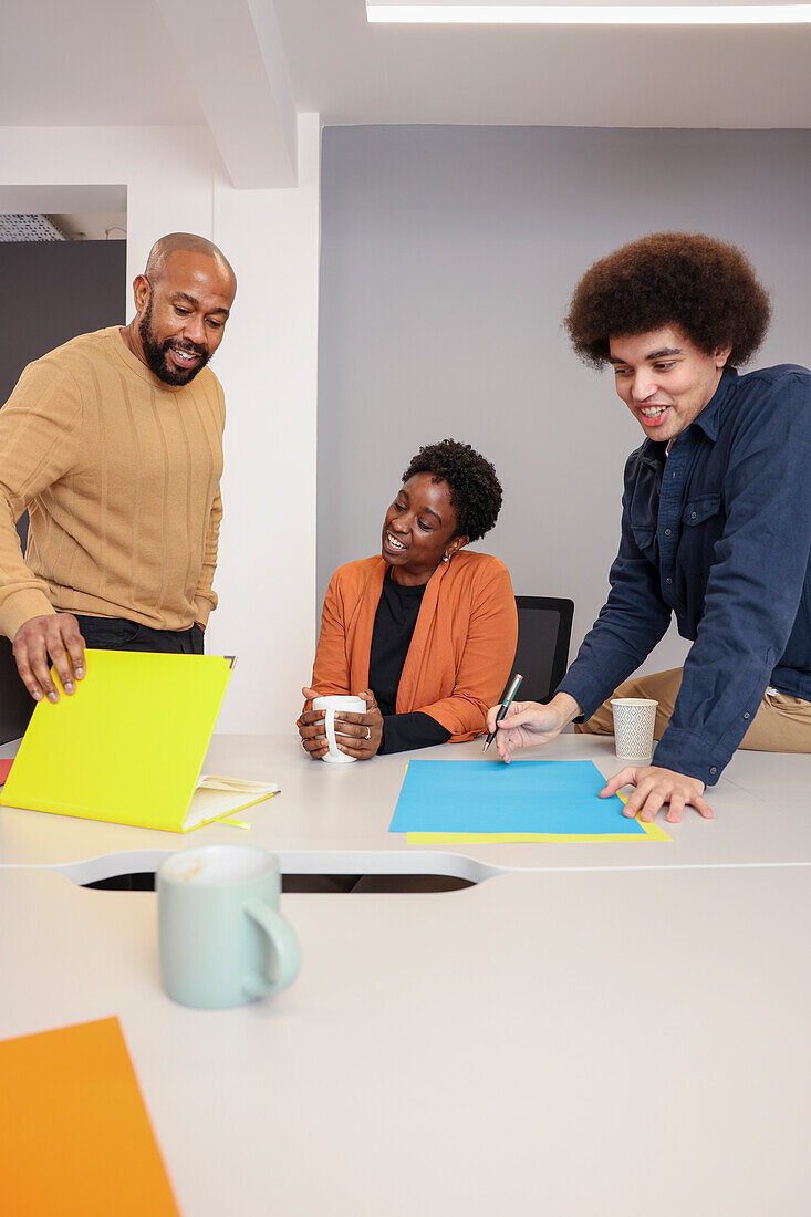 Employees working in office