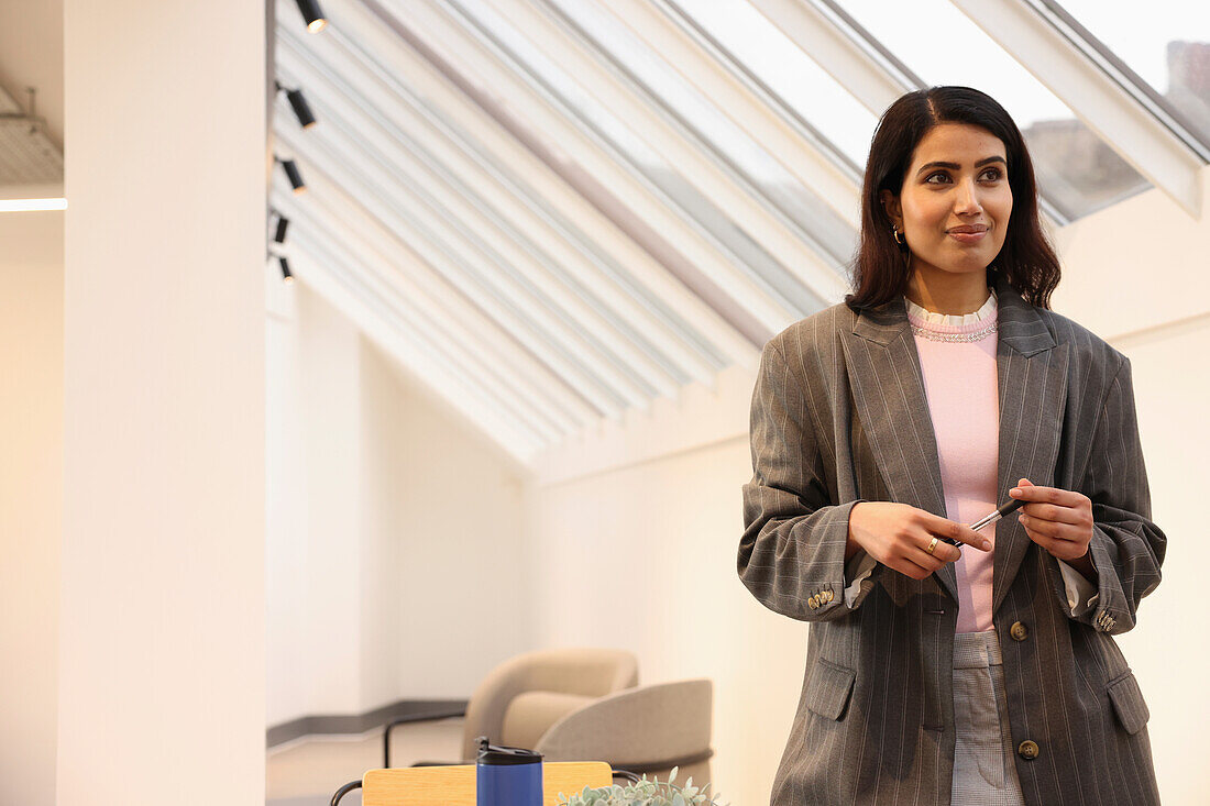 Businesswoman during meeting in office