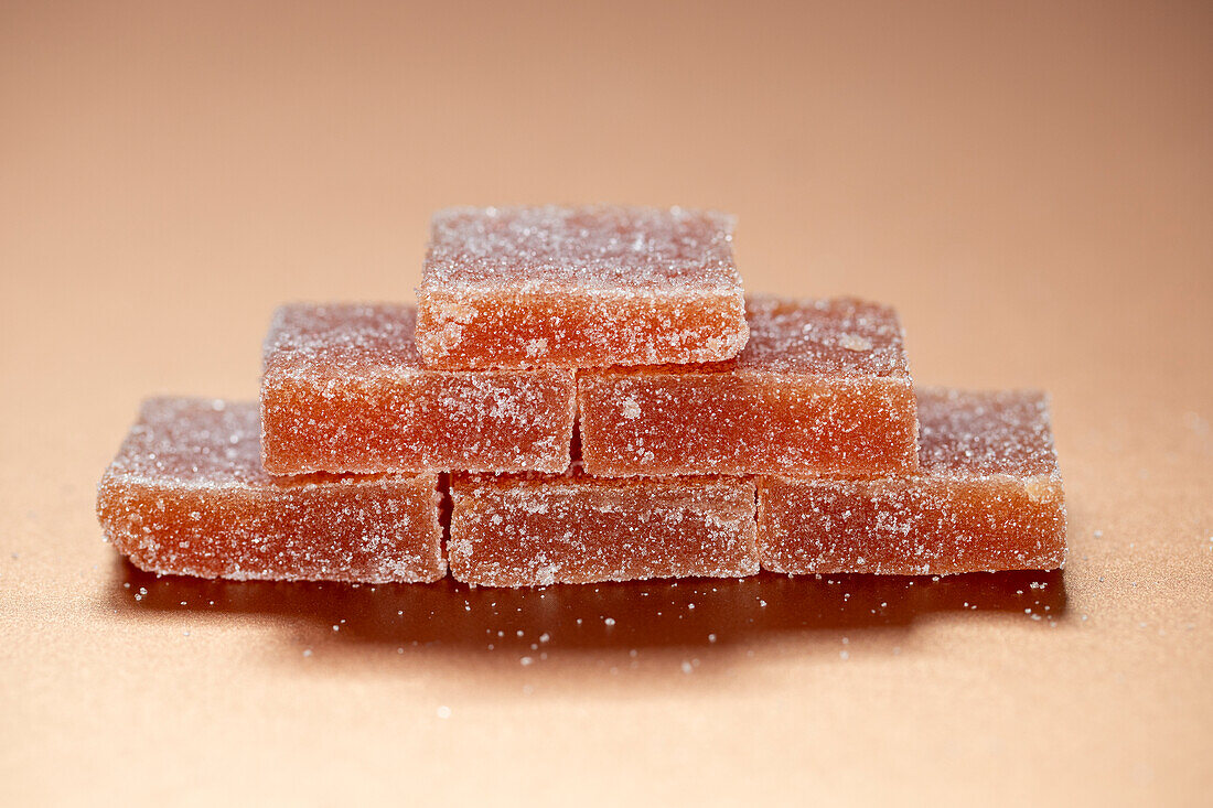 Quince jelly cubes