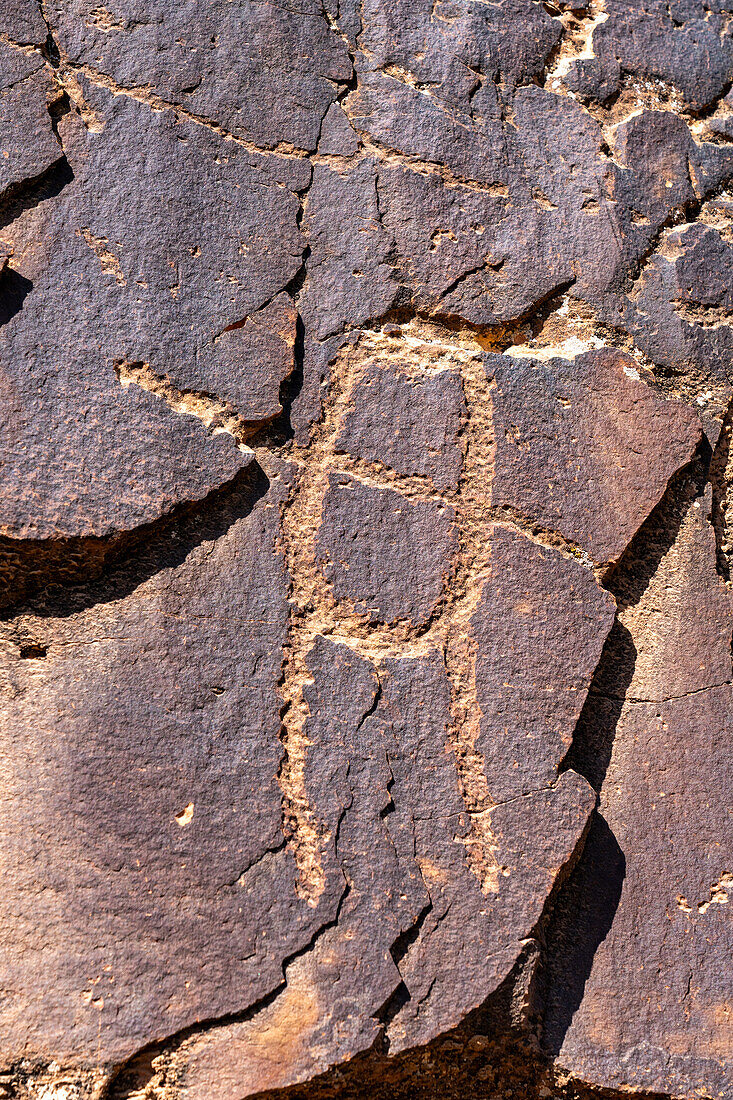 A pre-Hispanic Native American rock art or petroglyph panel in Daddy's Canyon, a tributary of Nine Mile Canyon, Utah.