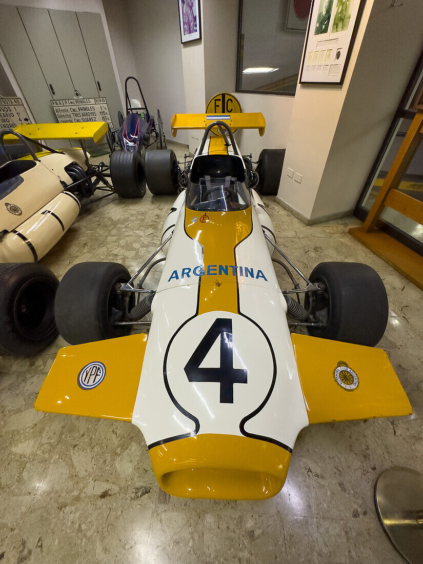 A 1971 Brabham BT36 Formula 2 race car in the Argentine Automobile Club Museum, Buenos Aires in Argentina.