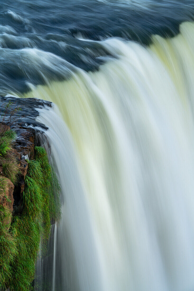 Floriano Waterfall at Iguazu Falls National Park in Brazil. A UNESCO World Heritage Site.