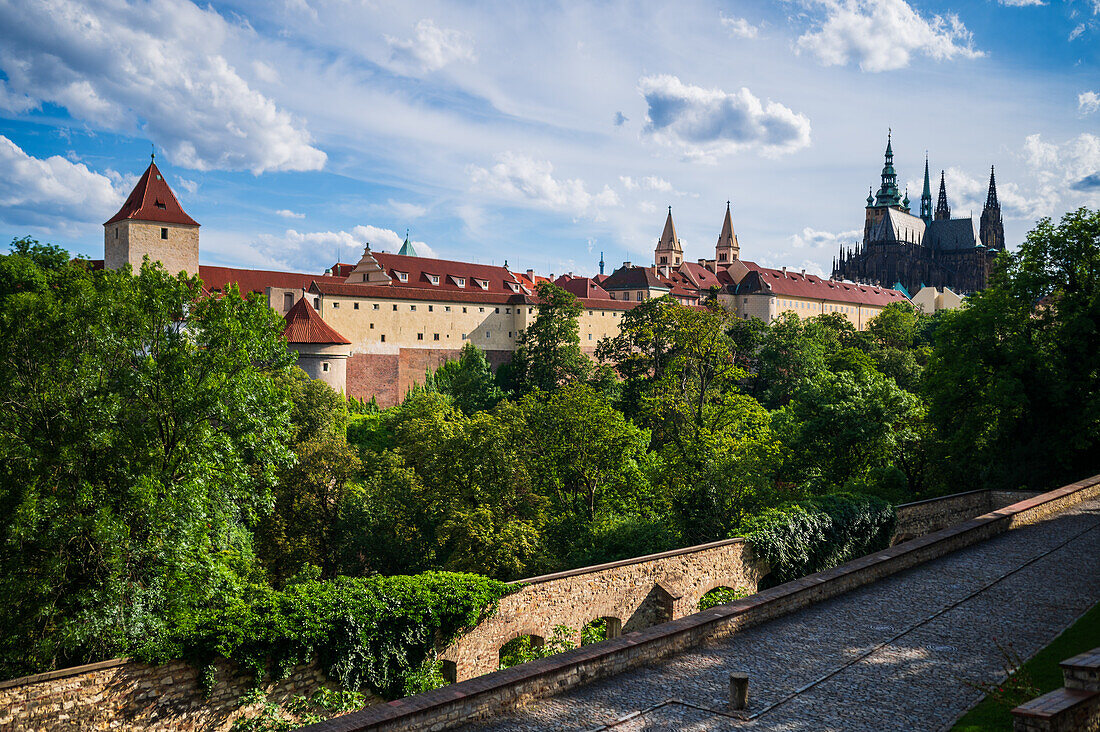 Views of Prague Castle from Queen Anne's Summer Palace, Prague