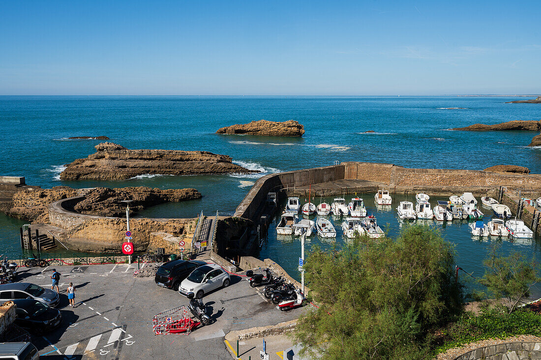 Fishing port of Biarritz, France