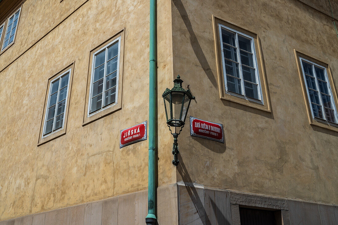 Jirska street sign in Prague