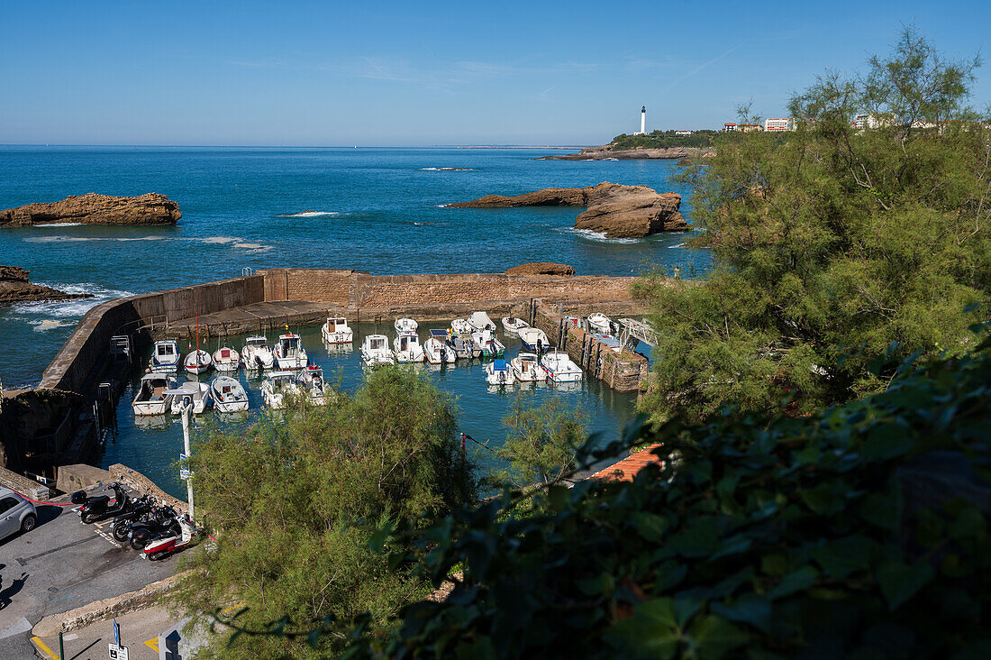 Fishing port of Biarritz, France