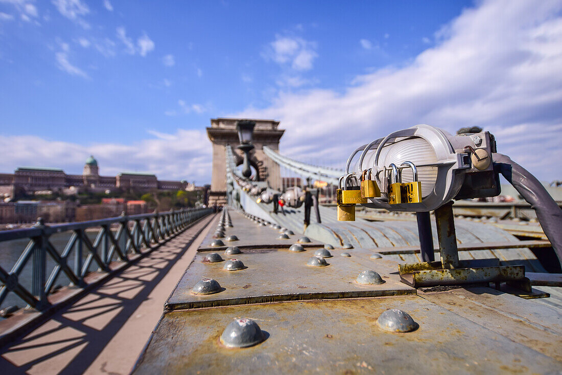 Szechenyi Chain Bridge in Budapest