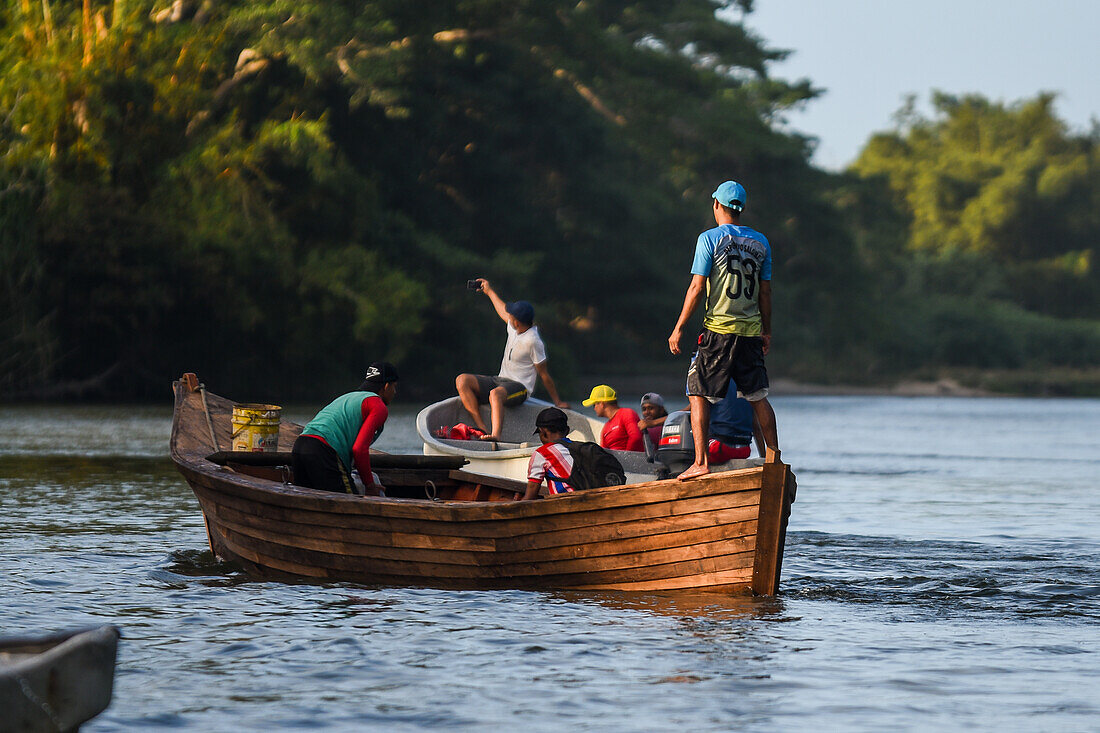 Boat tours in Don Diego River, Santa Marta, Colombia