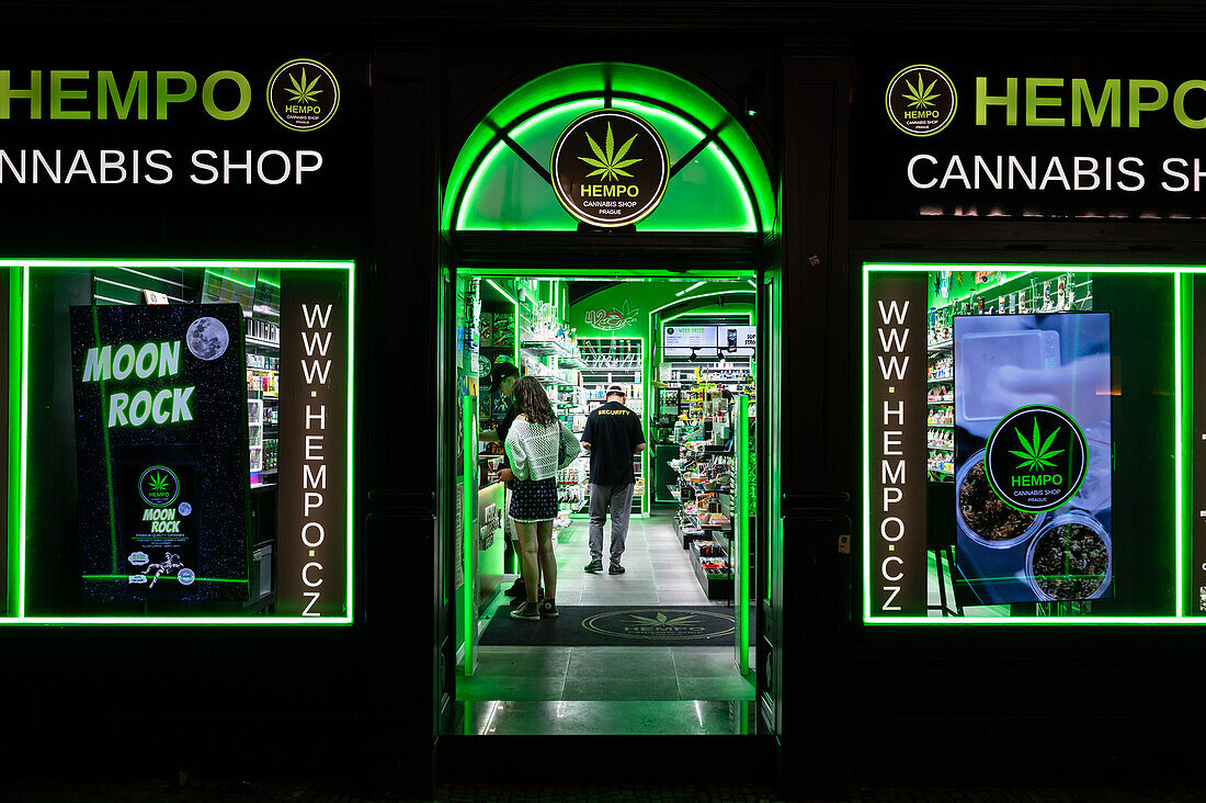 Hempo Cannabis shop in Prague