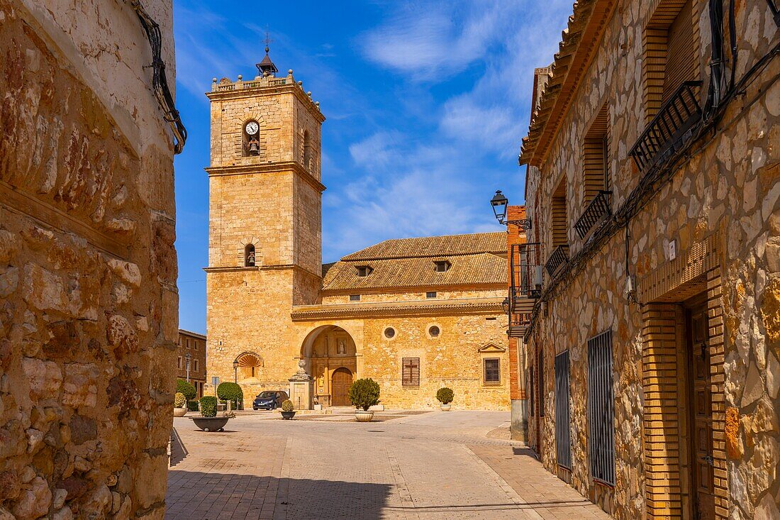 Kirche von San Antonio Abad, Plaza Juan Carlos I, El Toboso, Toledo, Kastilien-La Mancha, Spanien, Europa