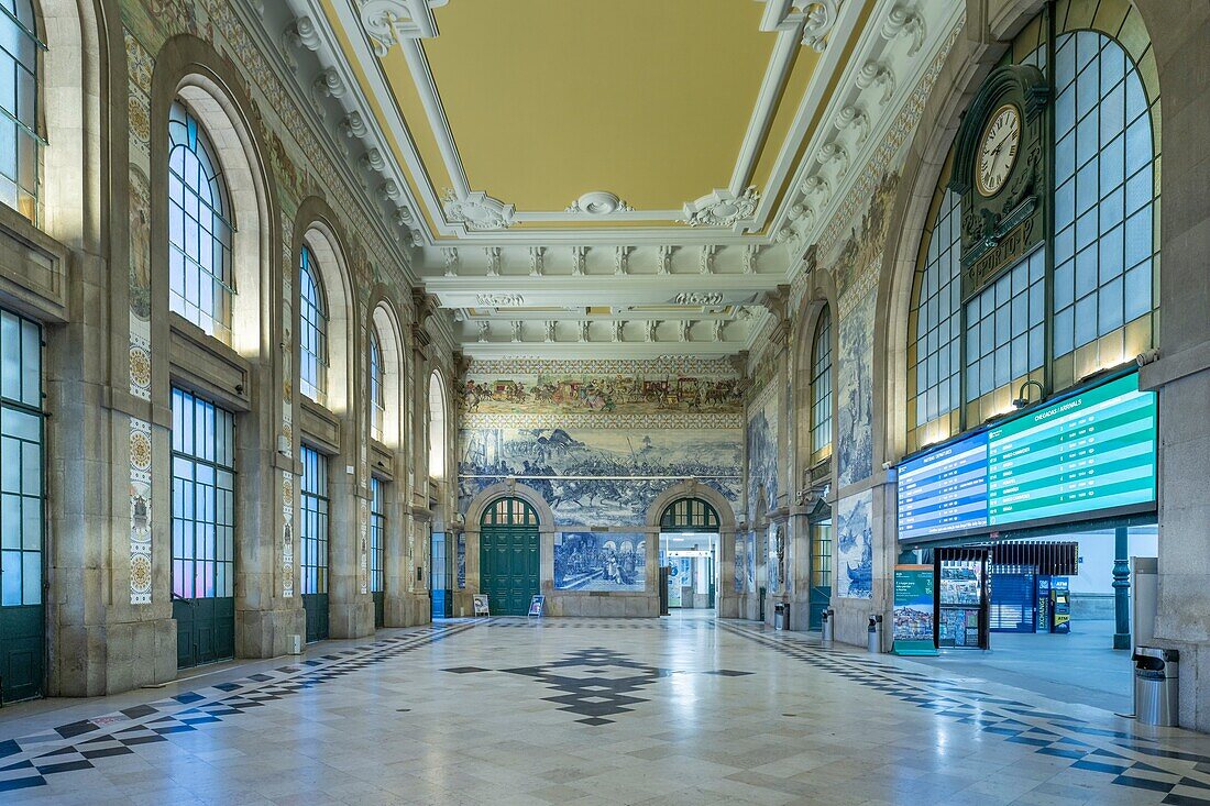 Bahnhof Sao Bento, UNESCO-Weltkulturerbe, Porto (Oporto), Norte, Portugal, Europa