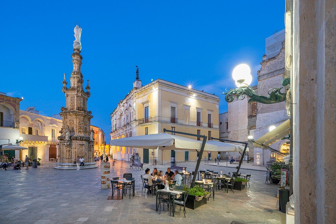 Guglia dell'Immacolata (Turm der Unbefleckten Empfängnis), Piazza Salandra (Salandra-Platz), Nardo, Lecce, Salento, Apulien, Italien, Europa