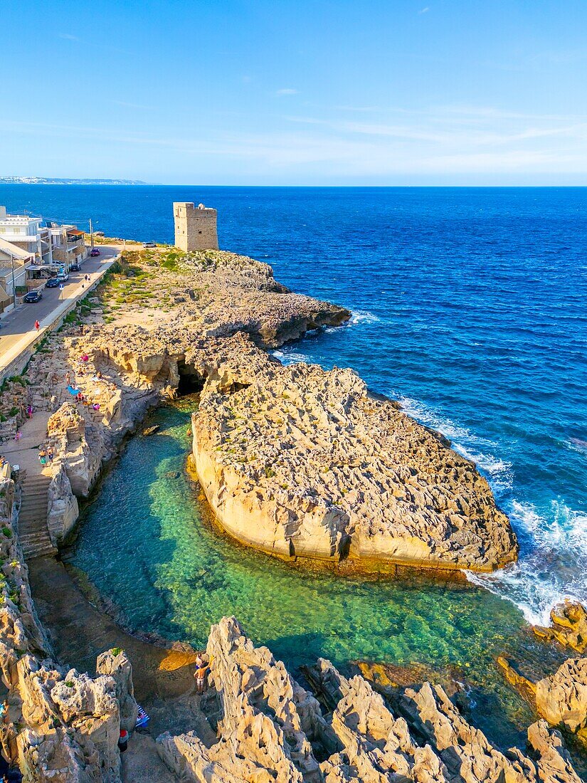 Natürliches Schwimmbad, Tricase, Lecce, Salento, Apulien, Italien, Europa