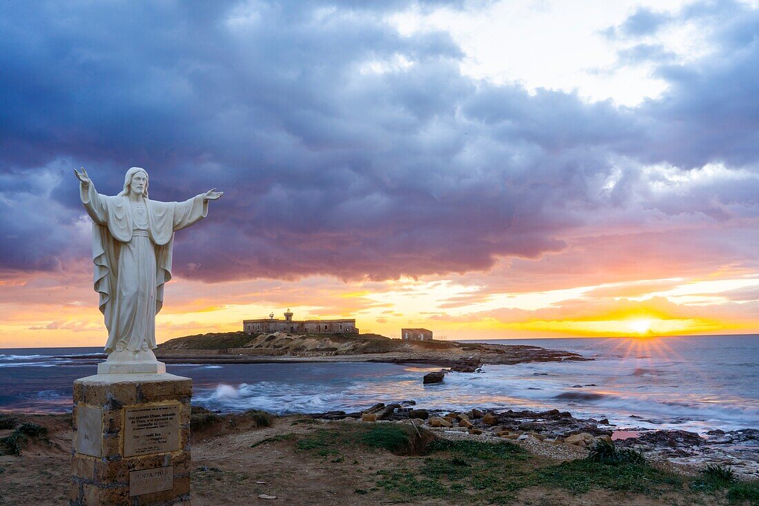 Insel der Ströme (Isola delle Correnti), Portopalo, Siracusa, Sizilien, Italien, Mittelmeer, Europa