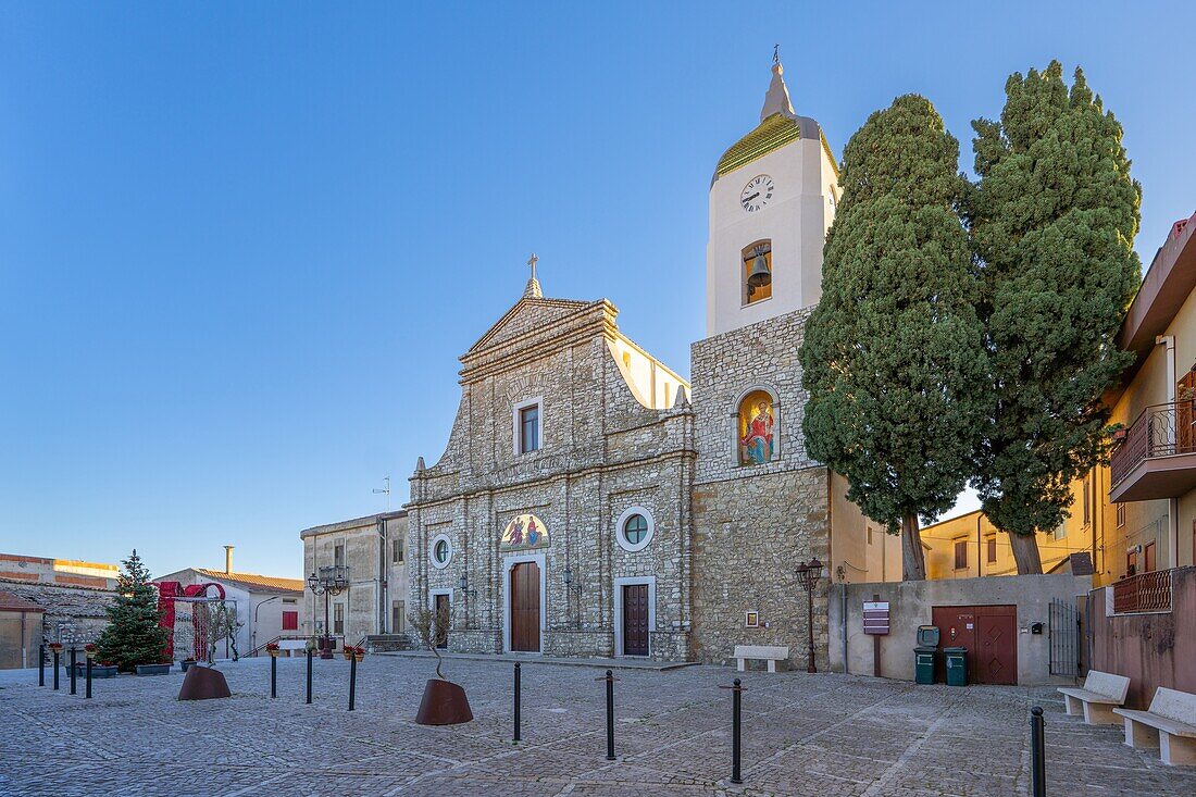 Church of SS. Annunziata and San Nicolo, Contessa Entellina, Palermo, Sicily, Italy, Mediterranean, Europe