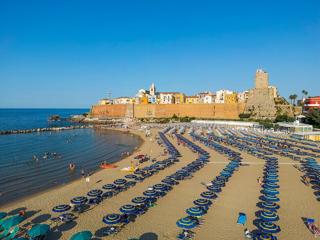 Strand von Sant'Antonio, Termoli, Campobasso, Molise, Italien, Europa