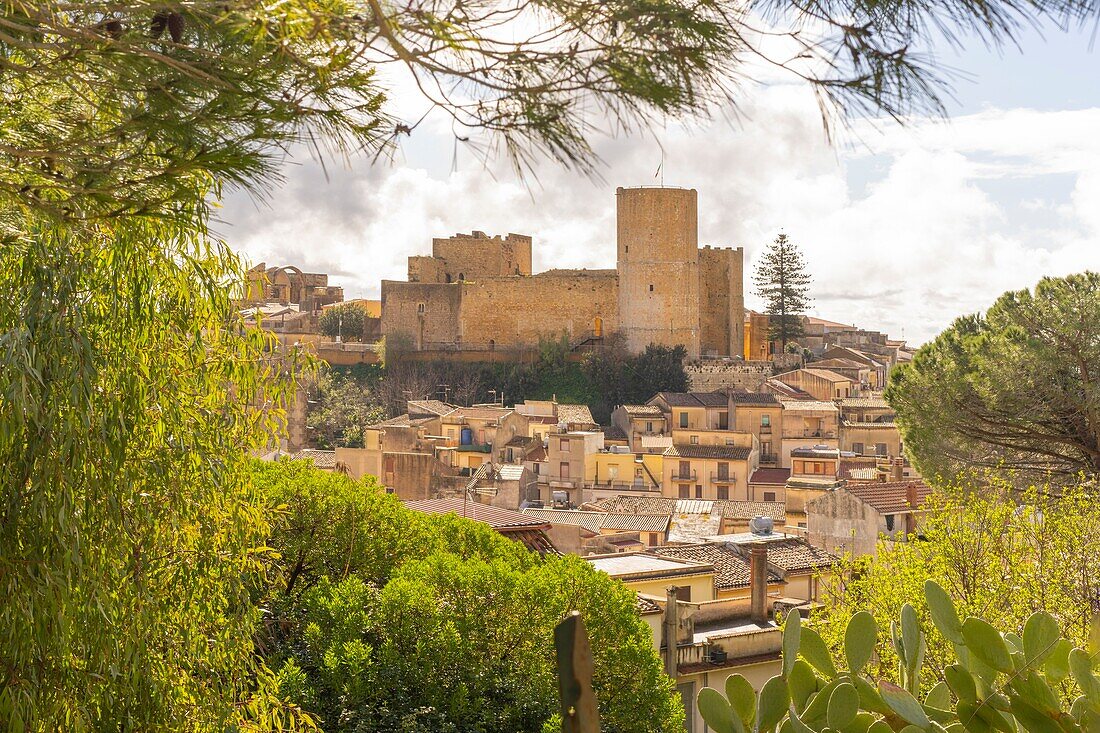 Normannisch-schwäbisches Schloss, Salemi, Trapani, Sizilien, Italien, Mittelmeer, Europa