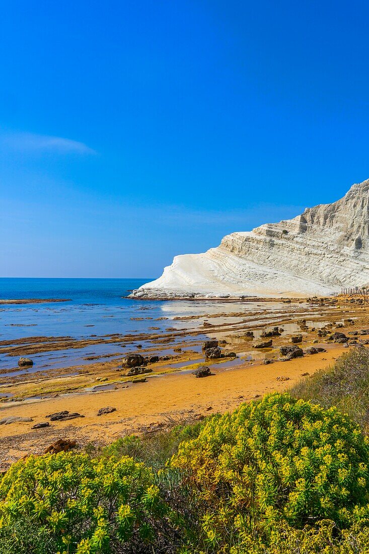 Scala dei Turchi, Realmonte, Agrigento, Sizilien, Italien, Mittelmeer, Europa