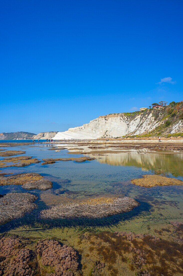 Scala dei Turchi, Realmonte, Agrigento, Sizilien, Italien, Mittelmeer, Europa