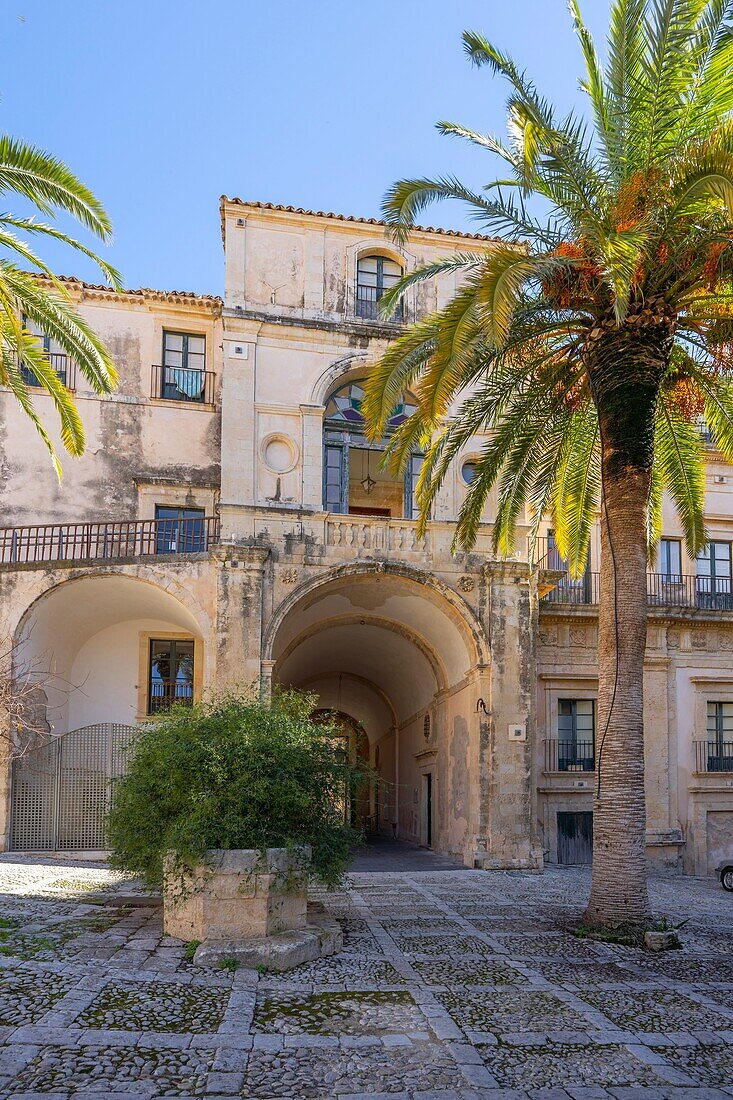 Nicolaci Palace, Noto, Siracusa, Sicily, Italy, Mediterranean, Europe