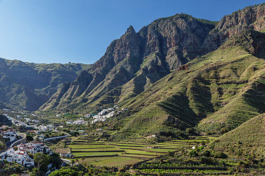 Valley of Agaete, Barranco de Agaete, Agaete, Gran Canaria, Canary Islands, Spain, Atlantic, Europe