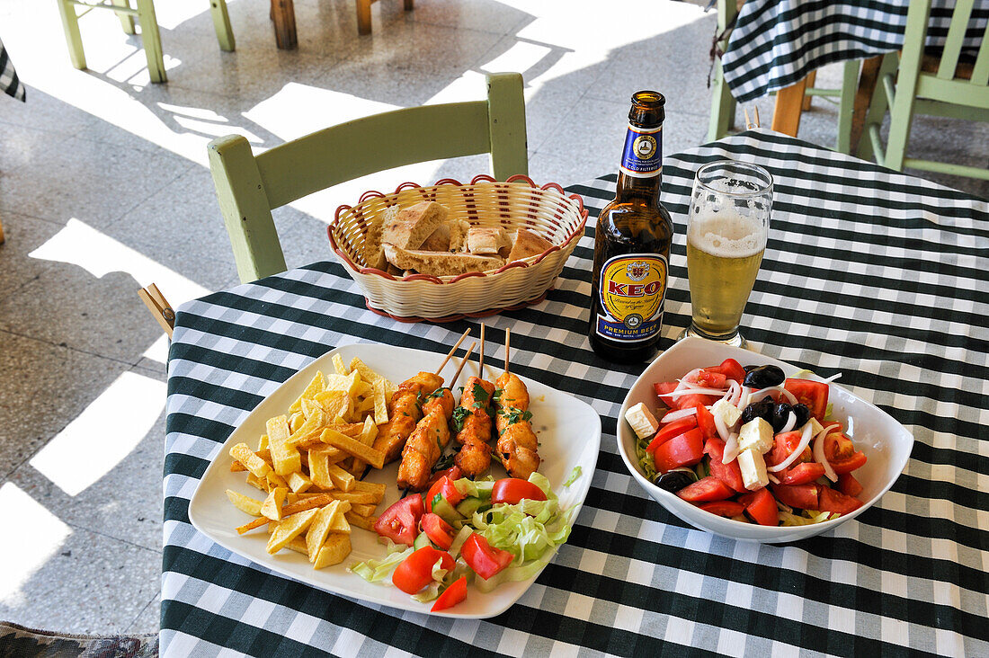 Restaurant von Kouklia, Bezirk Paphos, Zypern, Östliches Mittelmeer, Europa