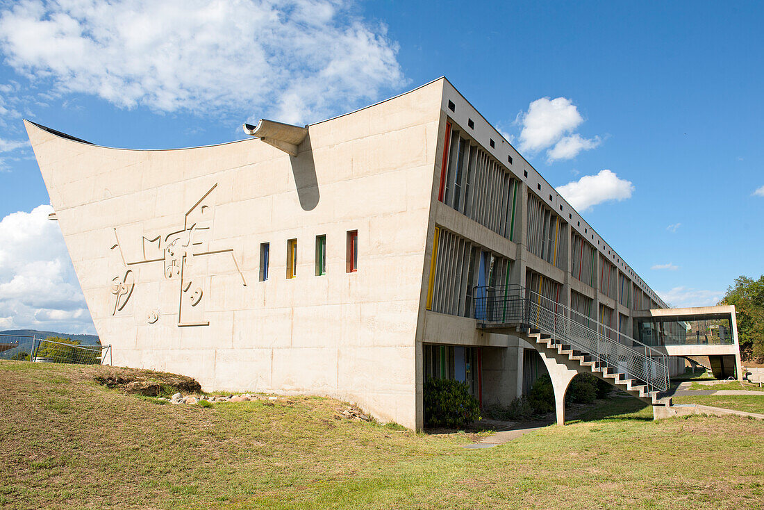 Maison de la Culture (Culture House), Le Corbusier site, UNESCO World Heritage Site, Firminy, Saint-Etienne, Loire department, Auvergne-Rhone-Alpes region, France, Europe