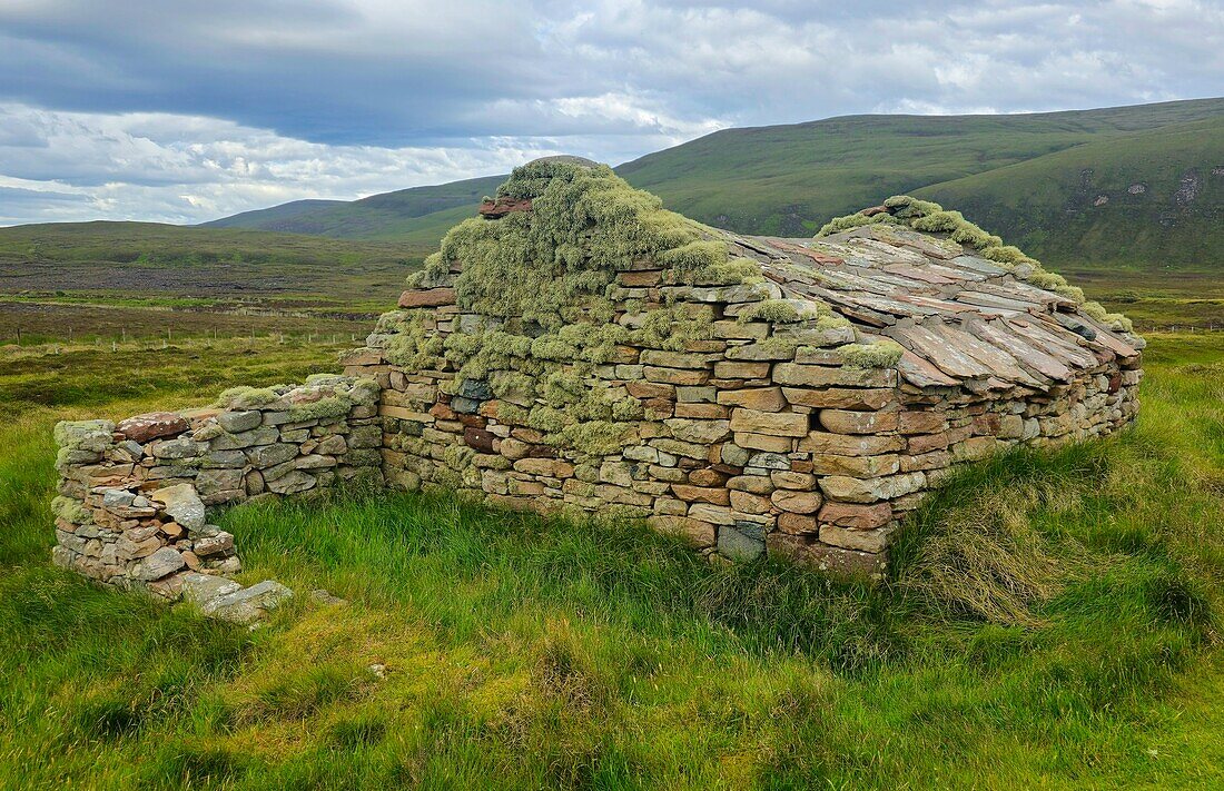 Crofter's cottage, Mainland, Orkney Inseln, Schottland, Vereinigtes Königreich, Europa