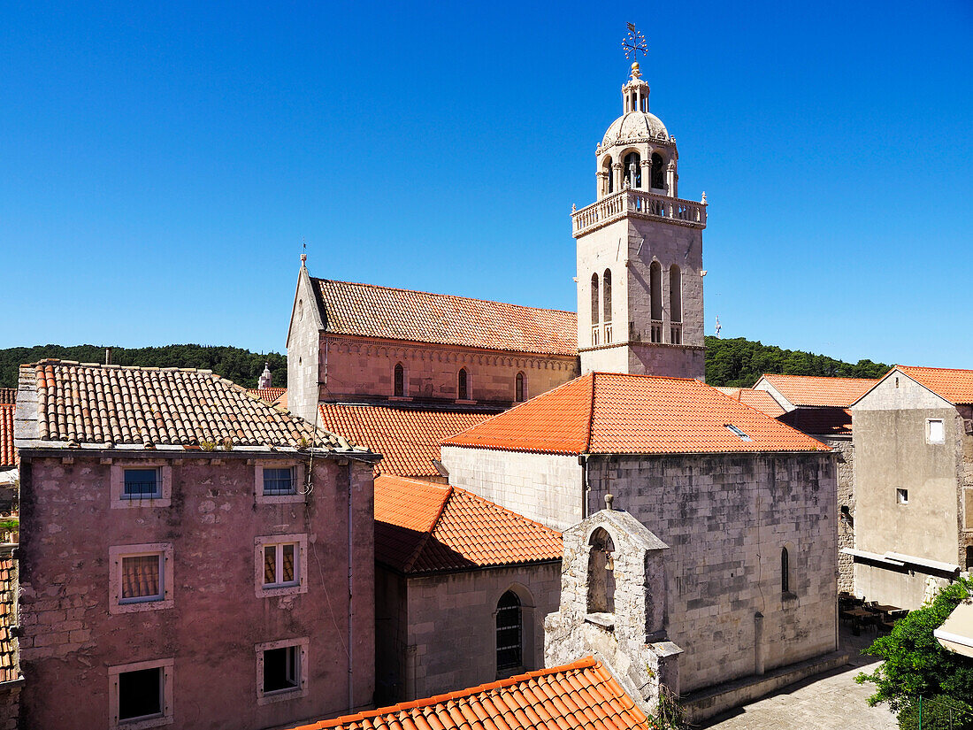 St. Marks Cathedral, Korcula Town, Croatia, Europe