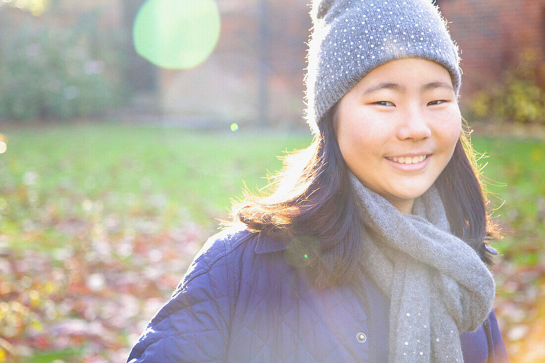 Portrait of Young Girl Outdoors