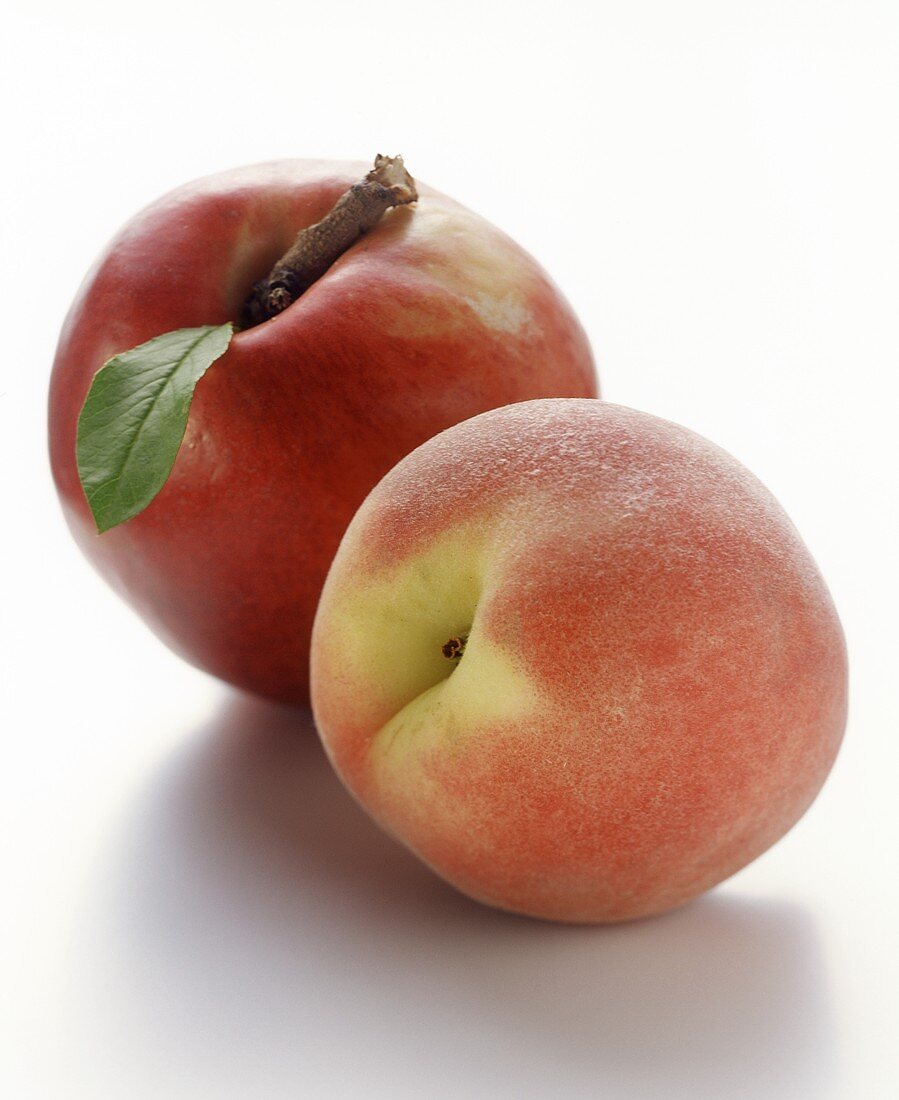 A peach and a nectarine