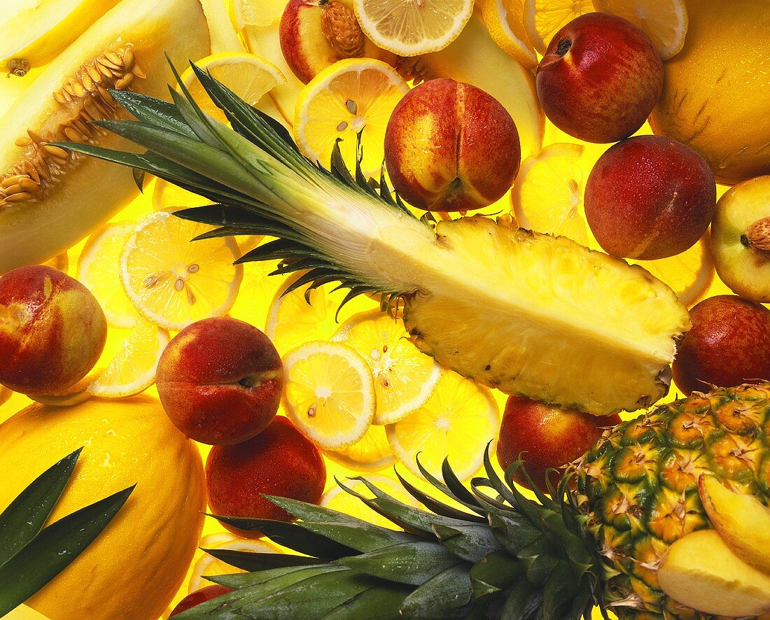 Assorted Fruit: Pineapple, Nectarines, Melons and Citrus