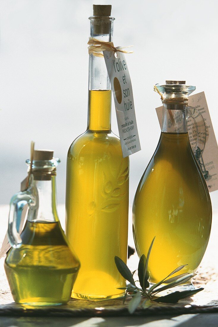Three Bottles of Olive Oil